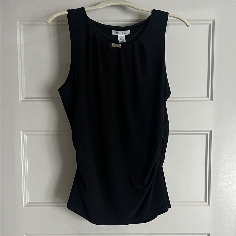 White House Black Market Black Tank Top large